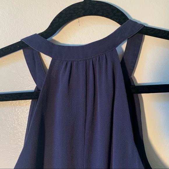 Lilly Pulitzer Blue Silk Keyhole Tank Size XS - Picture 3 of 7